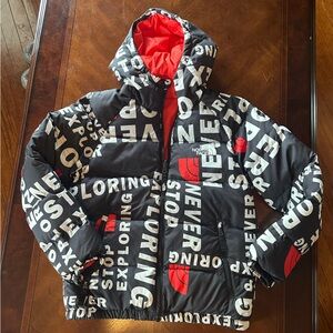 Reversible Kids North Face puffer jacket